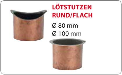 LÖTSTUTZEN RUND/FLACH