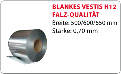 BLANKES VESTIS H12 FALZ-QUALITÄT